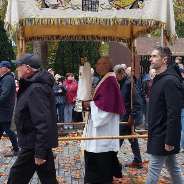 op bedevaart naar Scherpenheuvel 