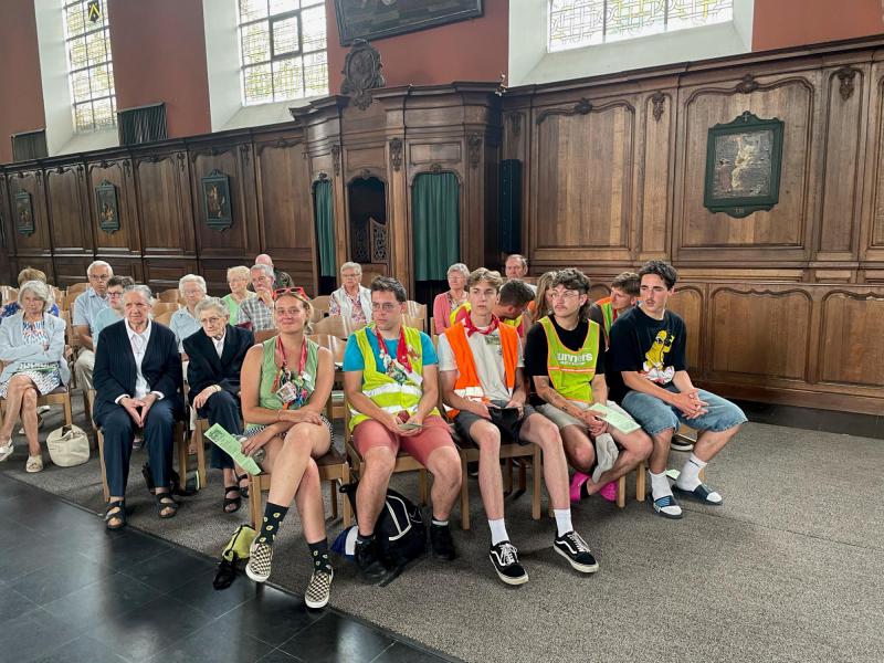 Jeugdbeweging op bezoek in Oedelem 