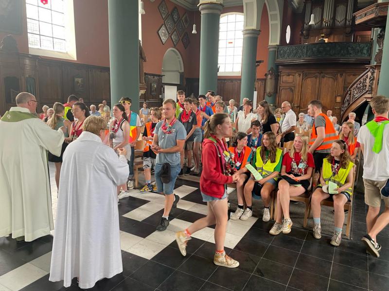 Jeugdbeweging op bezoek in Oedelem 