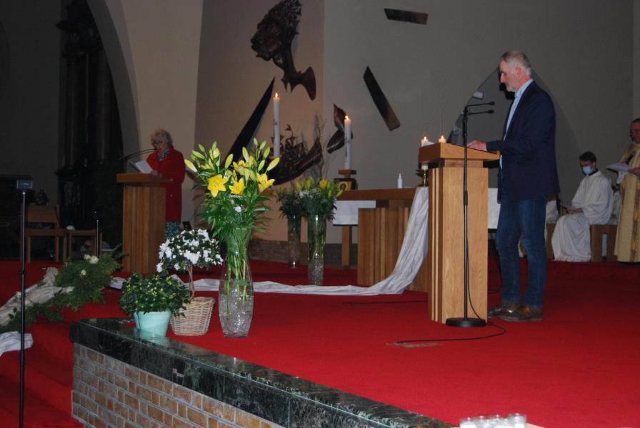 Caroline Christiaens en Karl Uyttenhove vertelden het verhaal van de uittocht van het Joodse volk uit Egypte onder leiding van Mozes.  © D.D.