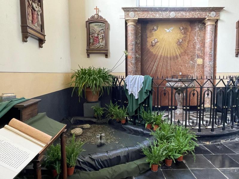 Water in Sint-Jan Baptist Ouwegem © H.Thomasparochie