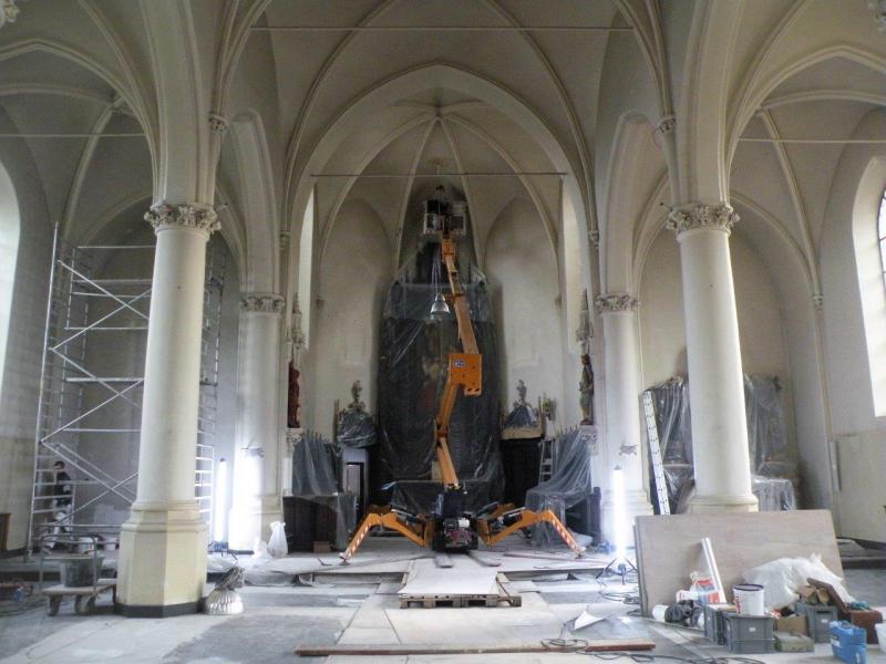 Kerk Kemzeke werken 03 