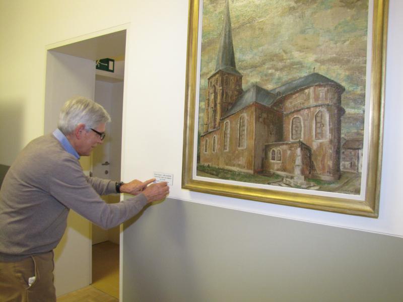 Kinderen koster Eugène schenken kunstwerk aan parochie Sint-Servaas 