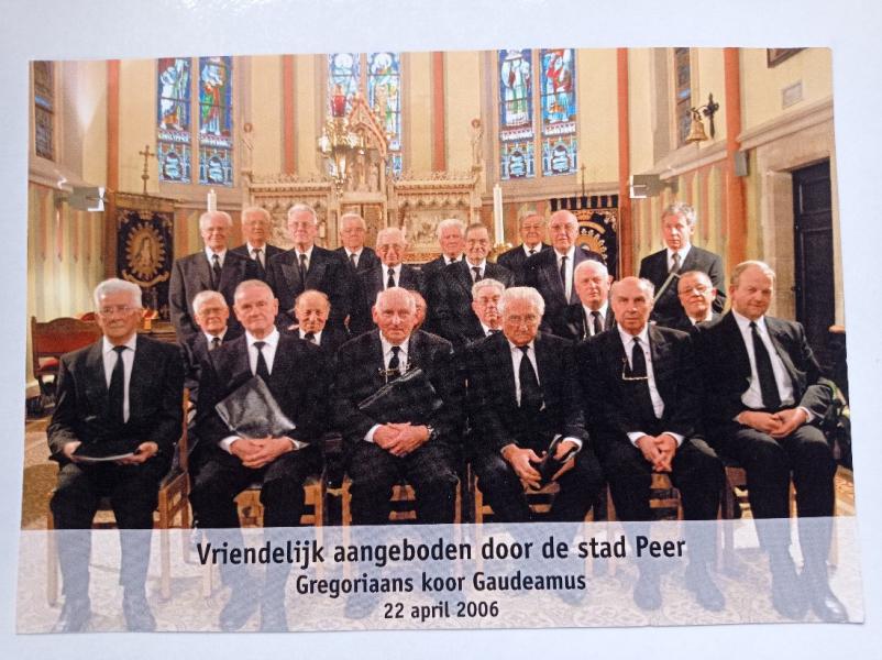 Het Gregoriaans koor van Groot-Peer © PE Tabor Peer
