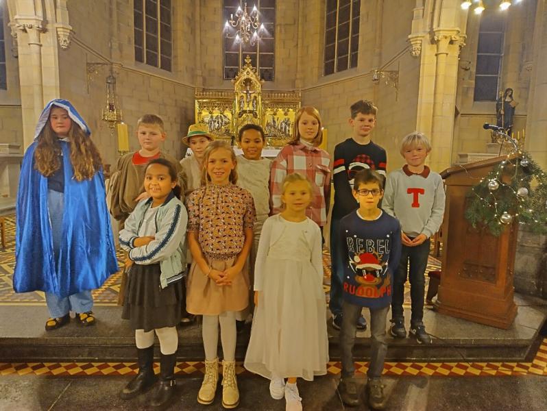 Schoolviering Kerstmis 2023 PE Tabor Peer © PE Tabor Peer
