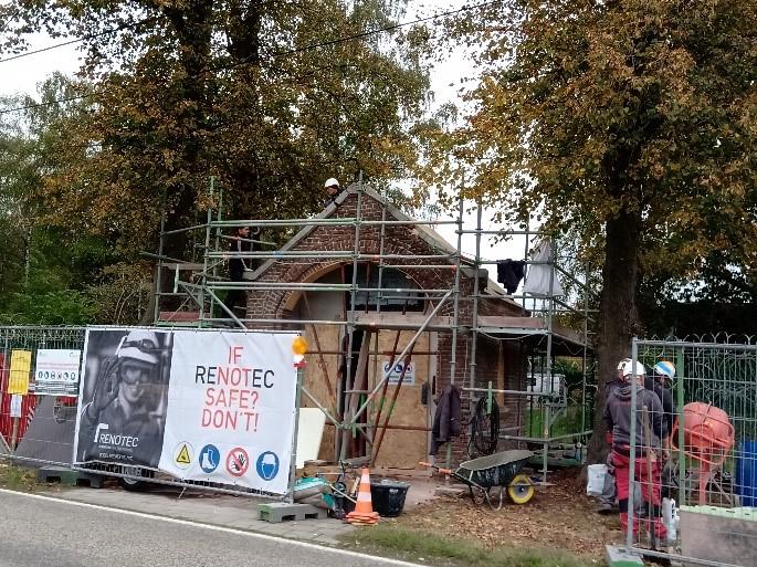 Teutenkapel tijdens de renovatie © PE Tabor Peer