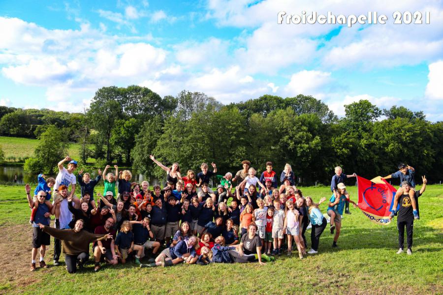 allemaal samen op bivak © @CHIRO DIEGEM