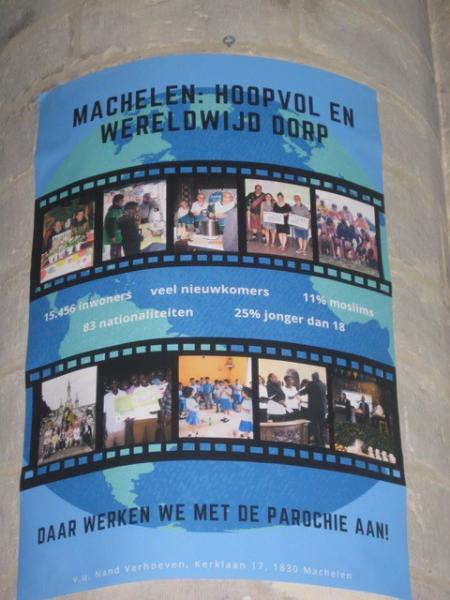 Dit wordt ons jaarthema: Machelen: een hoopvol en wereldwijd dorp. © L.J. 