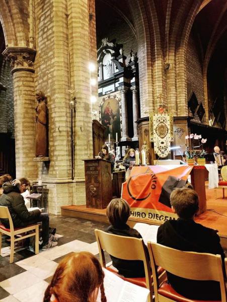 de nieuwe leidsters legden hun gelofte a © @CHIRO DIEGEM