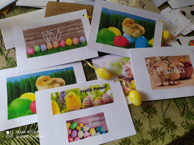 Een keuze uit de paaskaartjes voor de woonzorgcentra © Leen 