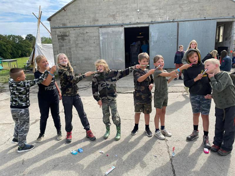 en de tanden worden alle dagen gepoetst. © @CHIRO DIEGEM