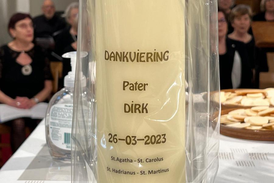 Dankviering in de Sint-Agathakerk voor Pater Dirk De Vis ter gelegenheid van zijn pensionering © Pastorale zone Leuven aan de Dijle