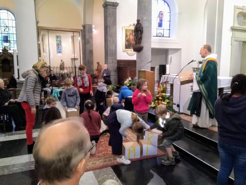 gezinsviering in Betlehem 