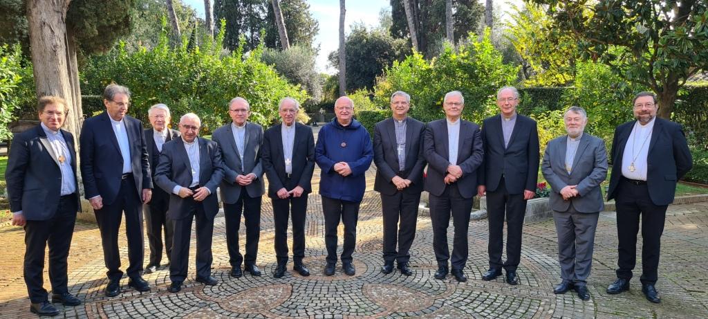 Belgische bisschoppen die deelnamen aan het ad-liminabezoek  © Vatican Media