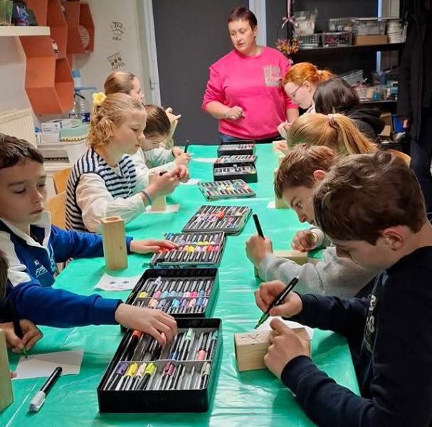 Kaarsenhouder knutselen © Sabine Christiaens