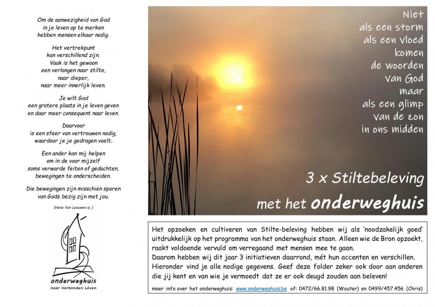 3 x stilte beleven © Onderweghuis