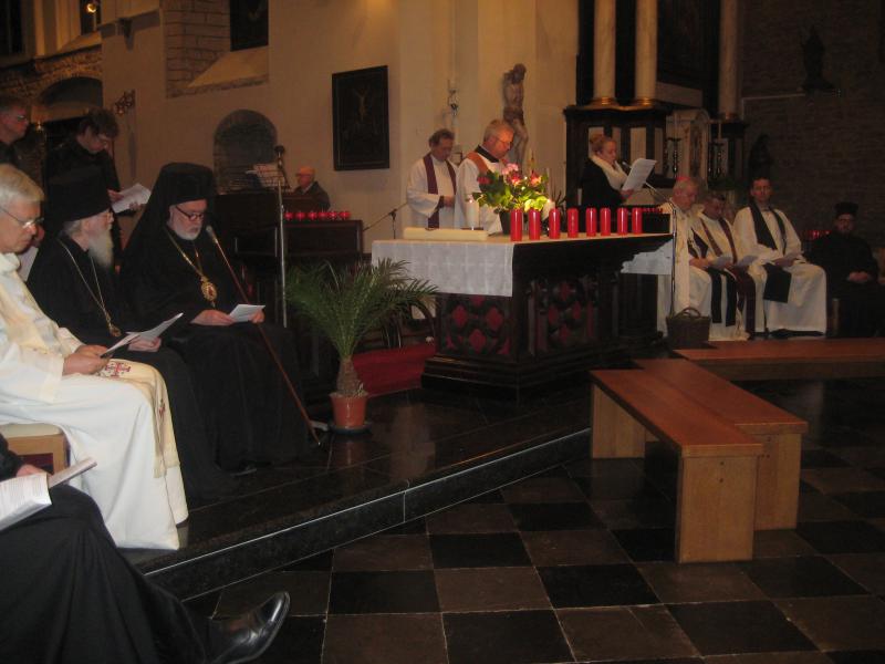 Solidariteitswake in de St.-Martinuskerk van Zaventem.