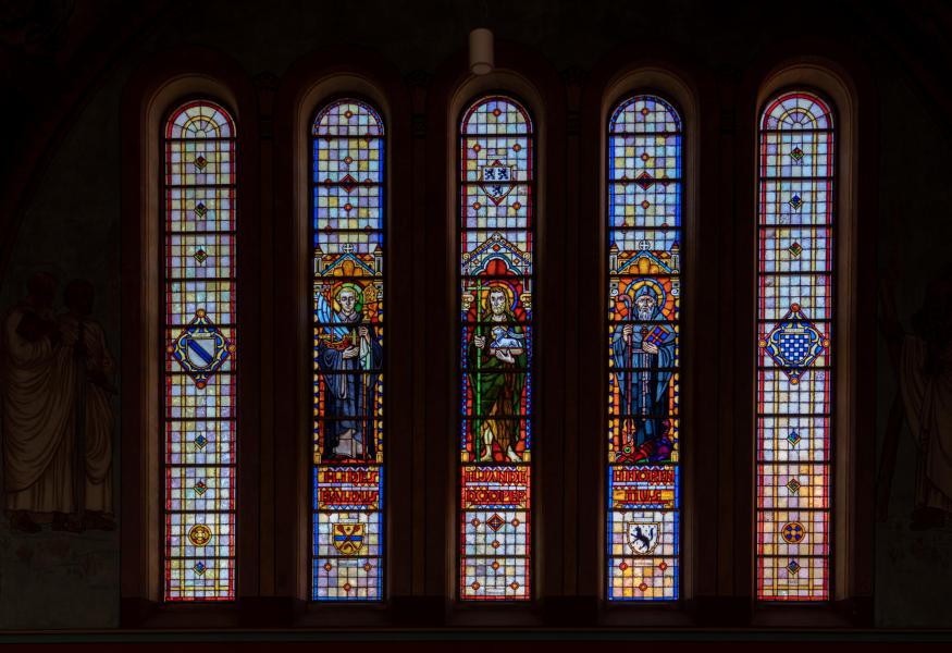 Glasraam met  o.a. Johannes De Doper © Studiokto