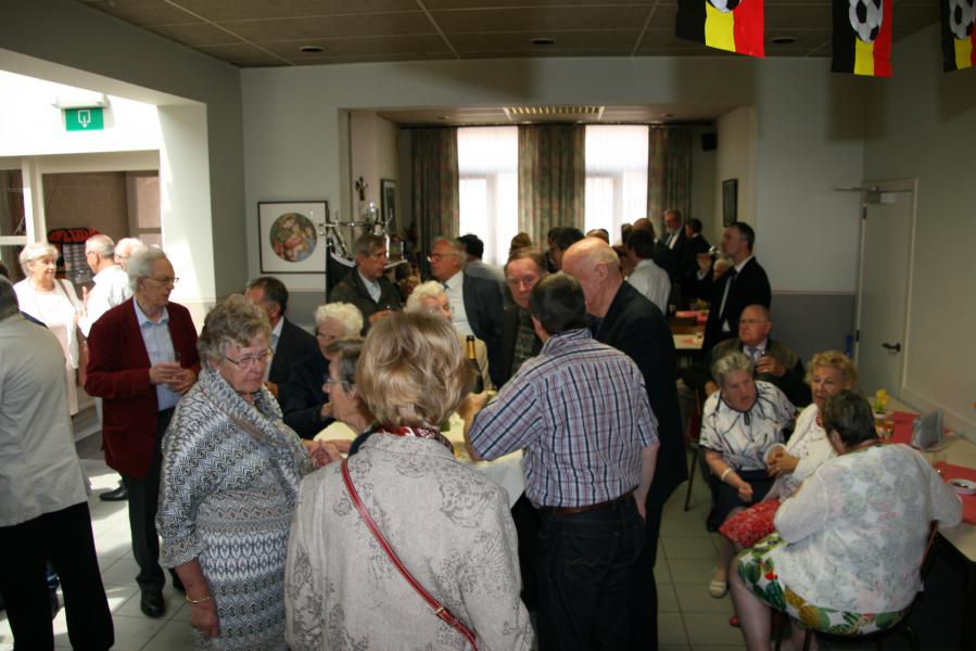 receptie in het parochiecentrum St.-Eligius 