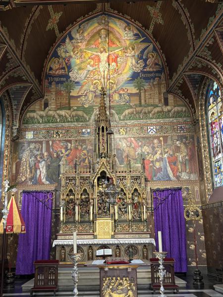 Muurschilderingen in het koor  © JVD