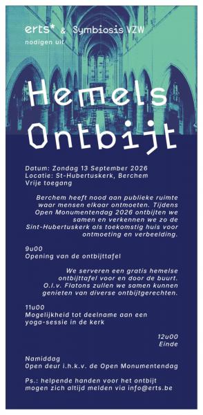 Hemels ontbijt in Sint-Hubertus op zondag 13/09 