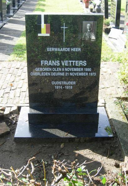 graf van Frans Vetters in Olen 
