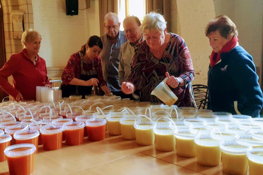 Het vierde adventsweekend in Sint Geertrui stond volop in het teken van Welzijnszorg © Pastorale zone Leuven aan de Dijle