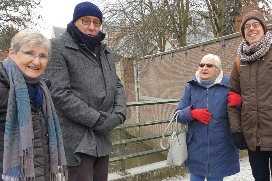 Armoedewandeling 2022 onder de leiding van Cecile © Pastorale zone Leuven aan de Dijle
