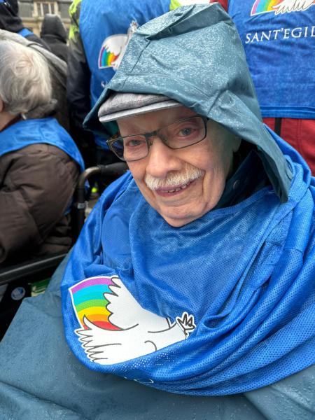 Bewoners van WZC Edouard Remy met de Leuvense Sant’Egidio-gemeenschap © Pastorale zone Leuven aan de Dijle