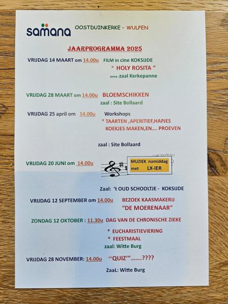 jaarprogramma 2025 