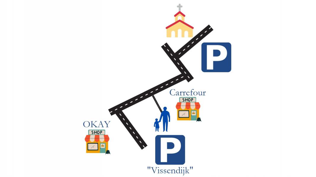Plannetje Centrumparking Begijnendijk 