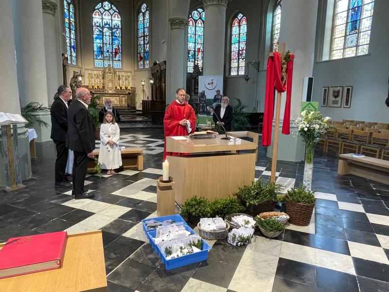 Palmzondag in de Sint-Amanduskerk van Wingene 