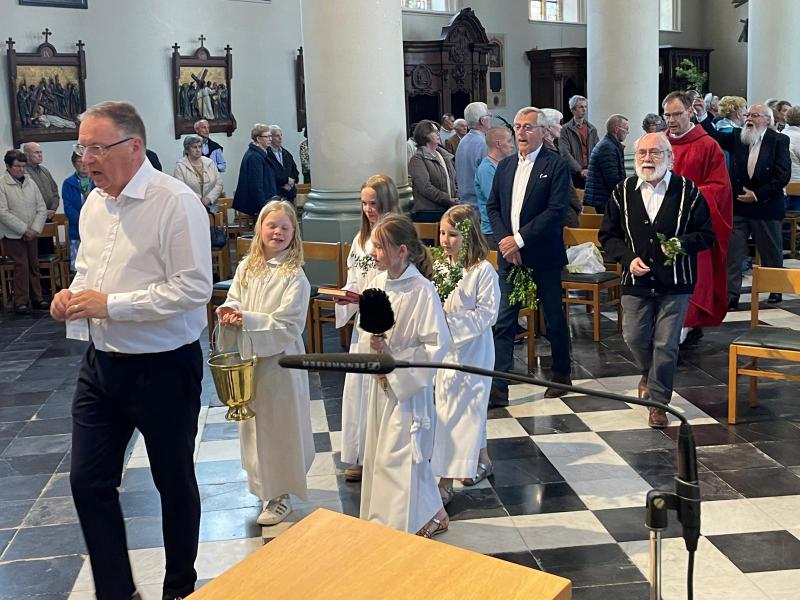 Palmzondag in de Sint-Amanduskerk van Wingene 
