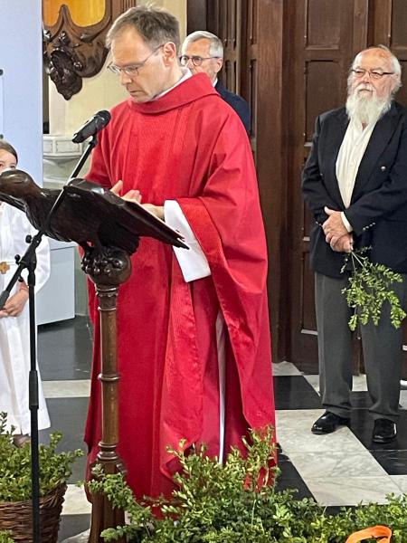 Palmzondag in de Sint-Amanduskerk van Wingene 