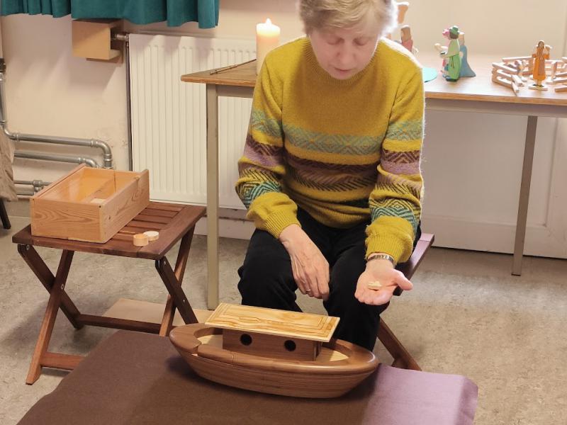 Als het gestopt was met regenen stuurde Noah een duif uit om te kijken of er al groen te vinden was op aarde. © Mariette Dhondt