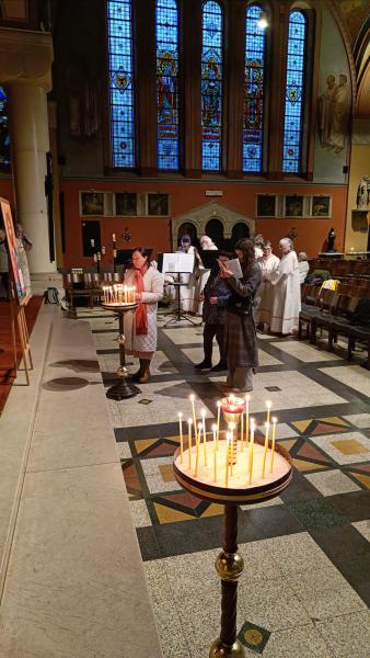 Vredeswake voor Oekraïne © Luc Vanden Bogaerde