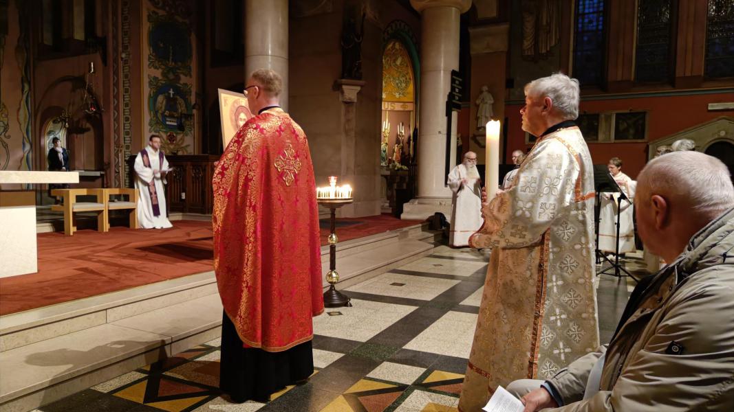 Vredeswake voor Oekraïne © Luc Vanden Bogaerde