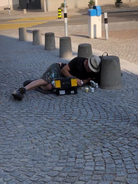 ‘chewing-gum-man’ © Gino Mattheeuws
