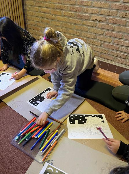 de jongeren in volle activiteit 