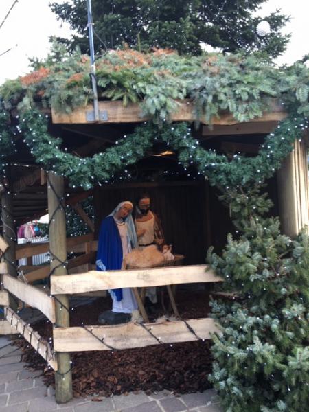 Kerststal markt Ronse 