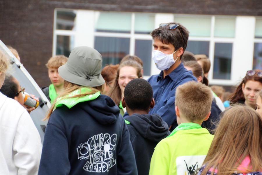 Benjamin Dalle bracht een bezoek op Pluskamp in Lummen © IJD Vlaams-Brabant & Mechelen