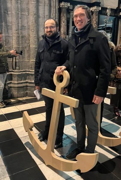 En daarna kregen we het mee huiswaarts naar ons dekenaat waar het zijn tocht begint doorheen dit jubeljaar 2025 © H. Edith Steinparochie