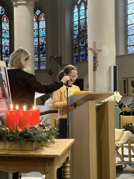 kerstviering met de leerlingen van de Centrumschool in Wingene 