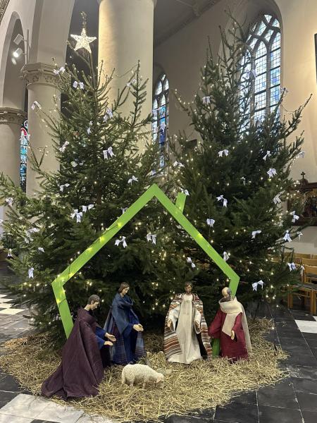 kerstviering met de leerlingen van de Centrumschool in Wingene 