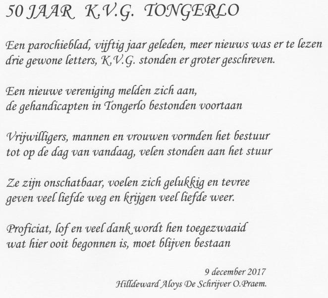 50 jaar KVG Tongerlo © HT