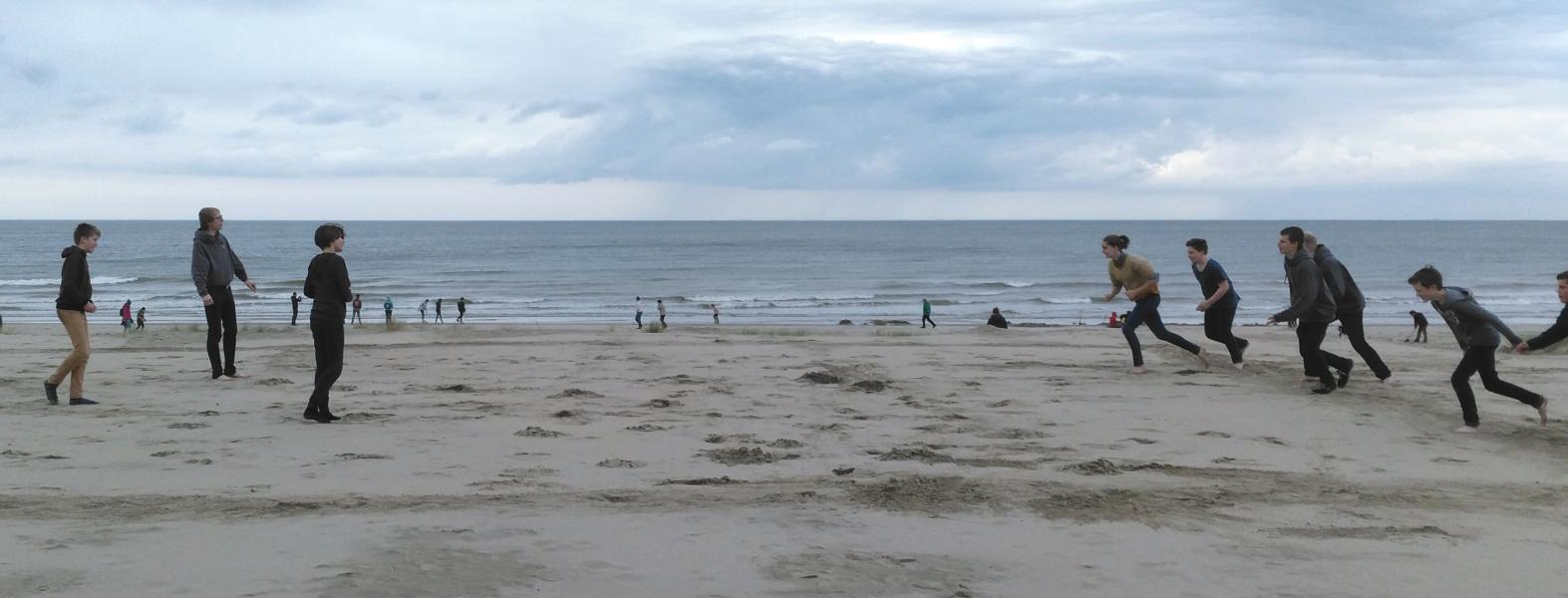 Dikke Bertha op het strand © BVR