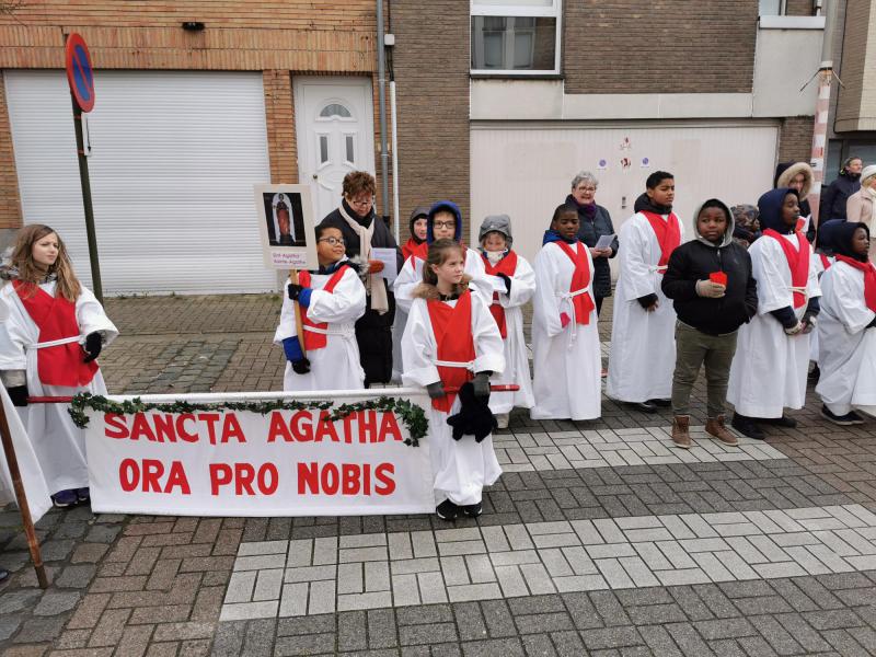 Processie Sint Agatha Berchem 
