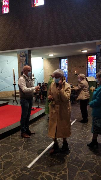 David als trouwe dienaar van de pastoor. 