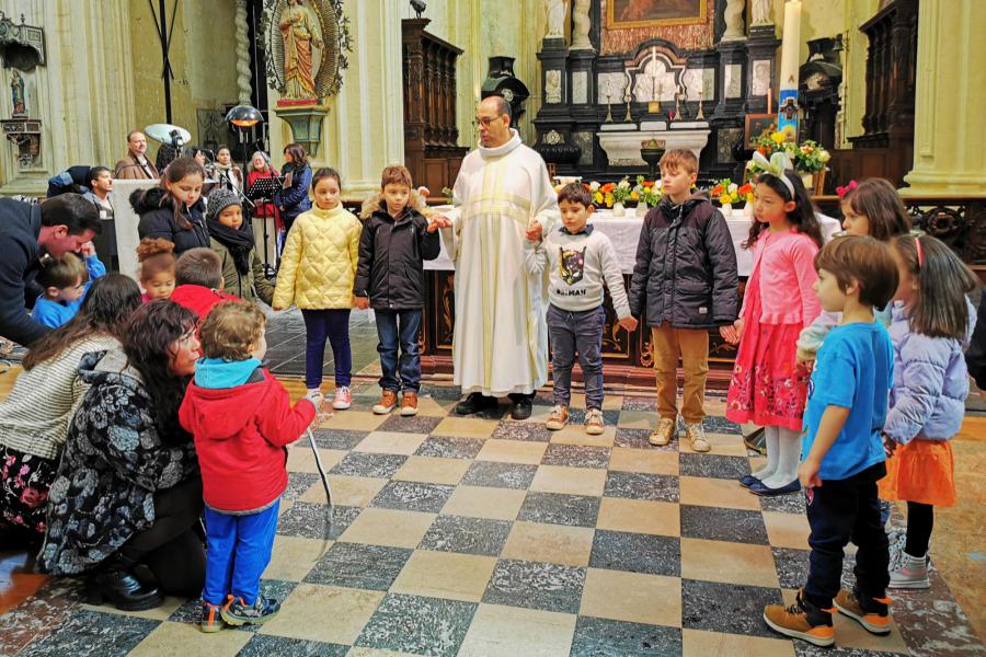 Paaszondag in de Sint-Michielskerk 2023 © Pastorale zone Leuven aan de Dijle