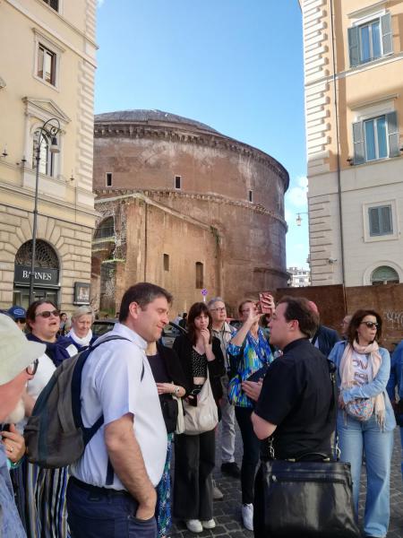 Rome-bedevaart Sint-Corneliusparochie Ninove - 8-11 april 2024 - Pantheon © Marina Schoukens